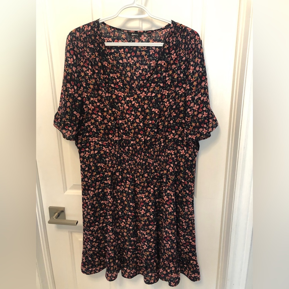 Black and Pink Floral Dress